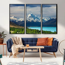 Mount Cook and Lake Pukaki Canvas Wall Art Print – Majestic by MyGreatCanvas | Canvas Wall Art Prints | Photo Prints & Wall Decor