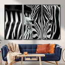 Zebra Wall Art – Zebra Close Up Wall Art – Framed Black by MyGreatCanvas | Canvas Wall Art Prints | Photo Prints & Wall Decor