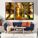 Sunshine in Forest and Trees Wall Art Canvas Print by MyGreatCanvas | Canvas Wall Art Prints | Photo Prints & Wall Decor