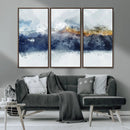 Abstract Mountain Range Art Canvas Print | 3 Panel by MyGreatCanvas | Canvas Wall Art Prints | Photo Prints & Wall Decor