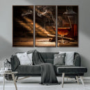 Whiskey and Cigar Wall Art Canvas Print by MyGreatCanvas | Canvas Wall Art Prints | Photo Prints & Wall Decor
