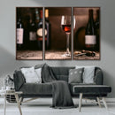 Red Wine and Bottle Canvas Print by MyGreatCanvas | Canvas Wall Art Prints | Photo Prints & Wall Decor