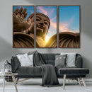 Buddha Statue and Daylight Wall Art, Buddha Statue Wall Art by MyGreatCanvas | Canvas Wall Art Prints | Photo Prints & Wall Decor