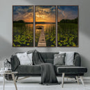 Lake and Flower Wall Art Canvas Print by MyGreatCanvas | Canvas Wall Art Prints | Photo Prints & Wall Decor