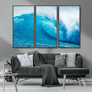 Big Ocean Surfing Wave Wall Art Canvas Print by MyGreatCanvas | Canvas Wall Art Prints | Photo Prints & Wall Decor