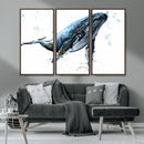 Watercolor Whale Wall Art Canvas Print by MyGreatCanvas | Canvas Wall Art Prints | Photo Prints & Wall Decor