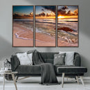 Sunset on Ocean Wall Art Canvas Print by MyGreatCanvas | Canvas Wall Art Prints | Photo Prints & Wall Decor
