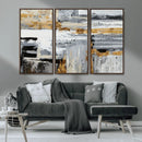 Abstract Painting Canvas Wall Art Print Paint Drip Art Brush