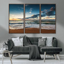 Ocean Beach Wall Art Canvas Print Sunset Artwork Print