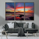 Glorious Sunset on The Beach Wall Art Canvas Print by MyGreatCanvas | Canvas Wall Art Prints | Photo Prints & Wall Decor