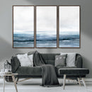 Blue Ocean Abstract Artwork Wall Art Canvas Print