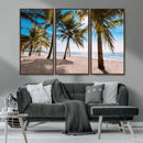 Palm Beach Tropical Island Wall Art Canvas Print by MyGreatCanvas | Canvas Wall Art Prints | Photo Prints & Wall Decor