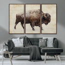 Buffalo Wall Art, Western Bison Canvas Print, Rustic Buffalo by MyGreatCanvas | Canvas Wall Art Prints | Photo Prints & Wall Decor