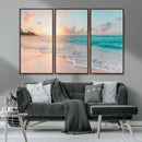 Beach Wall Art - Stunning Ocean Sunset Canvas Print with