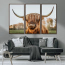 Highland Cow Animal Scottish Cattle Art Print Farmhouse Wall
