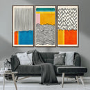 Canvas Print Wall Art Abstract Illustrs Art Boho, Framed