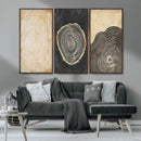 Tree Rings Canvas Wall Art Print – Minimalist Natural