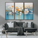 Abstract Flower Wall Art Canvas Print