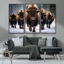 Buffalo Wall Art Canvas Print, American Bison Herd Wall Art by MyGreatCanvas | Canvas Wall Art Prints | Photo Prints & Wall Decor
