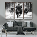 Buffalo Wall Art Canvas Print, Bison Family Wall Art Canvas by MyGreatCanvas | Canvas Wall Art Prints | Photo Prints & Wall Decor