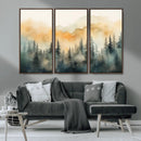 Abstract Forest Print - Mountain Wall Art | Autumn Landscape