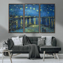 Vincent van Gogh Starry Night over the Rhone Abstract Wall