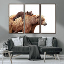 Mother and Baby Bear Canvas Wall Art - Adorable Wildlife by MyGreatCanvas | Canvas Wall Art Prints | Photo Prints & Wall Decor