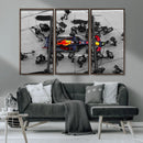 RedBull Formula 1 Canvas Wall Art Print