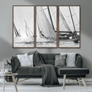 Yacht Sailboat Regatta Canvas Wall Art Canvas Print