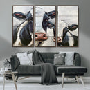 Vintage Baby and Mom Cattle Wall Art Canvas Print by MyGreatCanvas | Canvas Wall Art Prints | Photo Prints & Wall Decor