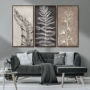 Minimalist Botanical Wall Art Canvas Print, Framed and Ready