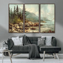 Abstract Acadia National Park Wall Art Canvas Print -