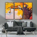 Calvin and Hobbes Tree Scene Canvas Print | 3 Panel Large by MyGreatCanvas | Canvas Wall Art Prints | Photo Prints & Wall Decor