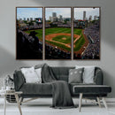 Chicago Cubs Baseball Team Print - Wrigley Field Stadium