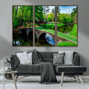 Augusta National Golf Club Wall Art - Panoramic Bridge & by MyGreatCanvas | Canvas Wall Art Prints | Photo Prints & Wall Decor