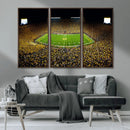 Stadium in Michigan Wall Art Canvas Print, Framed American