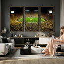 Stadium in Michigan Wall Art Canvas Print, Framed American
