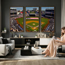 Yankee Stadium New York Wall Art Print | 3-Panel Canvas