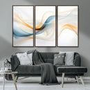 Decorative Turquoise Abstract Wave Wall Art Canvas Print by MyGreatCanvas | Canvas Wall Art Prints | Photo Prints & Wall Decor