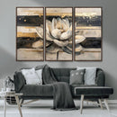 Lotus Flower Wall Art – Framed Abstract Floral Canvas by MyGreatCanvas | Canvas Wall Art Prints | Photo Prints & Wall Decor