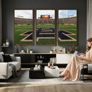 Football Stadium Wall Art – Framed Sports Field Canvas
