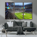 Tottenham Hotspur Stadium Canvas Print, Match Day Triple