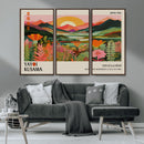 Framed Yayoi Kusama Print, Vibrant Floral Mountain Art by MyGreatCanvas | Canvas Wall Art Prints | Photo Prints & Wall Decor