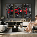 Ferrari Pit Stop Canvas Wall Art – Precision and Speed