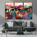 Abstract Kusama Print - Landscape Canvas Wall Art Print -