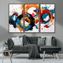 Abstract Wall Art, Rings Wall Art Canvas Print