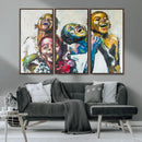 Shai Yossef Style Canvas Art - Joyful African Black Kids