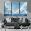 Abstract Ocean Print Artwork- Serene Blue Ocean Canvas Wall by MyGreatCanvas | Canvas Wall Art Prints | Photo Prints & Wall Decor