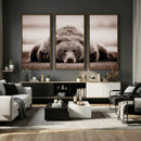 Grizzly Bear Wall Art Print - Bear Canvas Wall Art - Rustic
