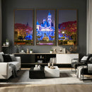Disney Castle Wall Art Canvas Print – Magical Fairytale